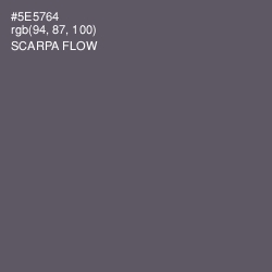 #5E5764 - Scarpa Flow Color Image